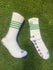 Walsh Crew Sports Socks- White/Green Gripped